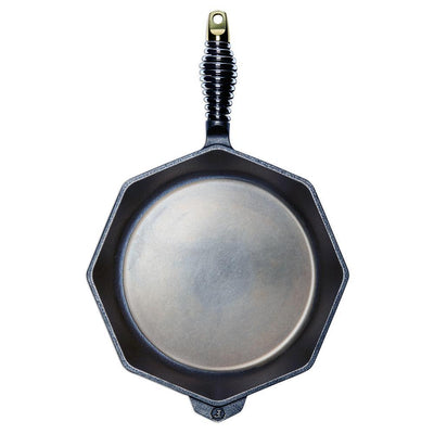 Cast Iron Collection 12 in. Cast Iron Skillet in Black - Super Arbor