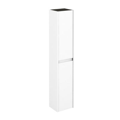 Ambra Column 11.8 in. W x 9.3 in. D x 59.1 in. H Wall Mount Bathroom Column in Gloss White - Super Arbor