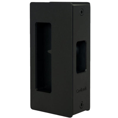 200 Series CaviLock 1-3/4 in. Flat Black Magnetic Privacy Non-Handed Pocket Door Lock - Super Arbor