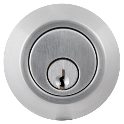 Commercial 2-3/4 in. Single Cylinder Satin Chrome Heavy-Duty Industrial Deadbolt - Super Arbor