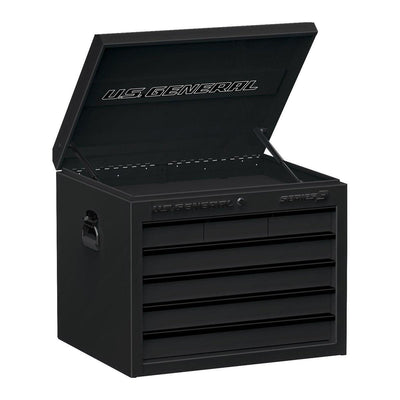 U.S. GENERAL 27 in. x 22 in. Top Chest, Series 3, Black - Super Arbor