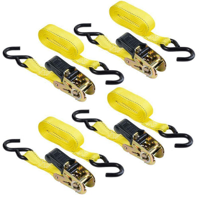 1 in. x 15 ft. x 500 lbs. Padded Ratchet (4-Pack) - Super Arbor