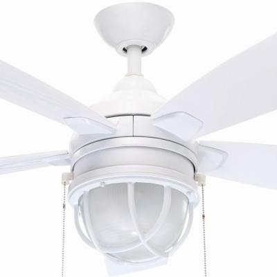 Hampton Bay Seaport 52 In. Indoor/outdoor White Ceiling Fan