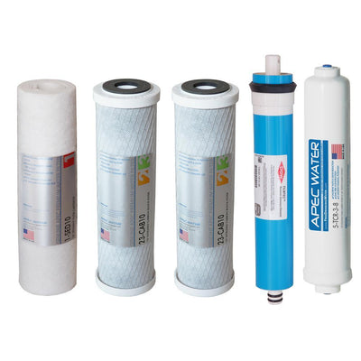 Ultimate High Flow w/Upgraded 3/8 in. Output Reverse Osmosis System 50 GPD Stage 1-5 Replacement Water Filter Cartridge - Super Arbor