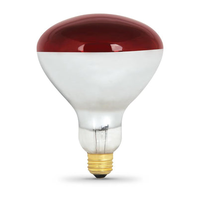 Feit Electric 250-Watt Red BR40 Dimmable Incandescent 120-Volt Infrared Heat Lamp Light Bulb (1-Bulb)