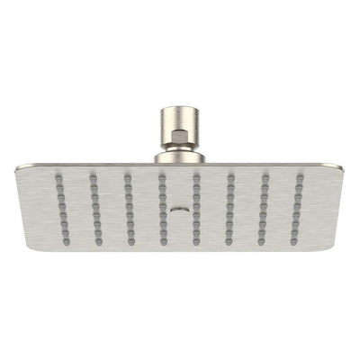 Piano 1-Pattern 1.75 GPM 7.87 in. Ceiling Mount Square Shower Head in Brushed Nickel - Super Arbor