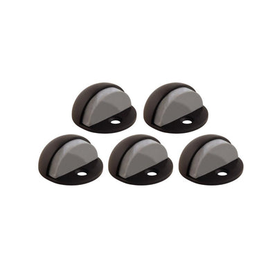 Oil Rubbed Bronze Floor Mount Dome Door Stop Value Pack (5 per Pack) - Super Arbor