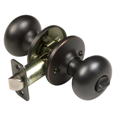 Cambridge Oil Rubbed Bronze Privacy Bed/Bath Door Knob - Super Arbor