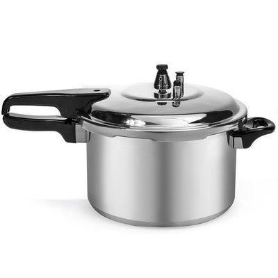 8 Qt. Aluminum Stove Top Pressure Cooker Pot with Steam Release Valve - Super Arbor