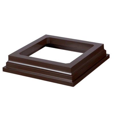 HavenView CountrySide 5 in. x 5 in. Simply Brown Post Sleeve Base Moulding - Super Arbor