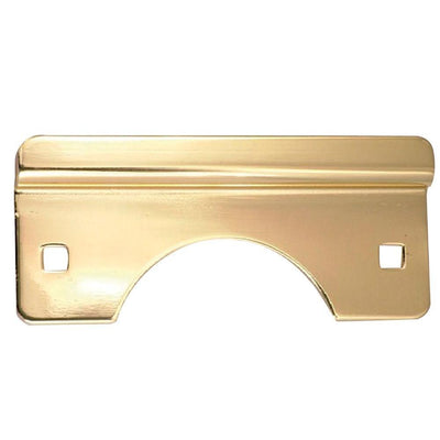 Polished Brass Latch Guard for Out-Swinging Doors - Super Arbor