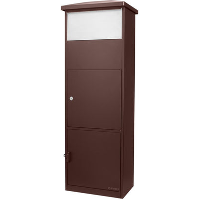 MPB-600 Brown Parcel Box with Package Compartment - Super Arbor