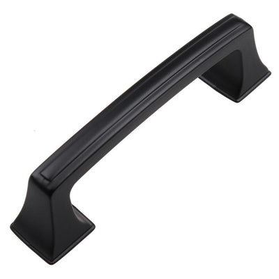 3 in. Matte Black Deco Base Cabinet Drawer Pulls (10-Pack) - Super Arbor