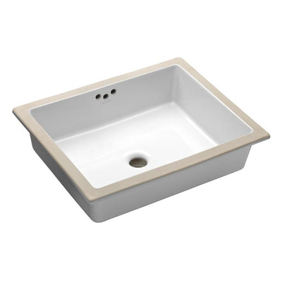 KOHLER Kathryn Vitreous China Undermount Bathroom Sink in White with Overflow Drain - Super Arbor