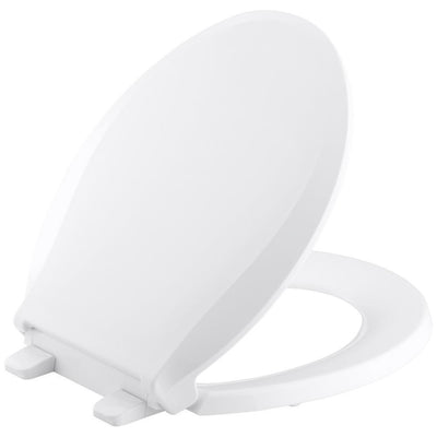 Cachet Elongated Closed Front Toilet Seat with Q3 Advantage in White - Super Arbor