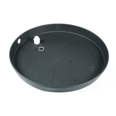 22 in. I.D. Plastic Drain Pan with PVC Fitting - Super Arbor
