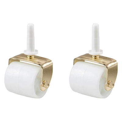 2-1/8 in. Plastic Bed Frame Casters with Sockets (2 per Pack) - Super Arbor