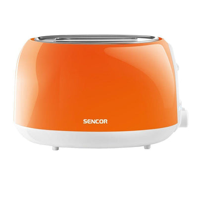 2-Slice Solid Orange Toaster with Crumb Tray and Automatic Shut-Off - Super Arbor