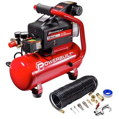 3 Gal. Portable Electric Air Compressor Kit - Super Arbor