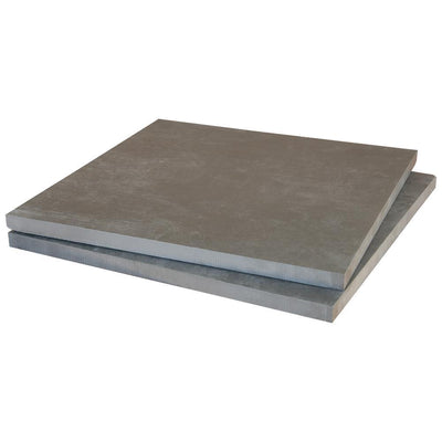 Porto Anthracite 16 in. x 16 in. x 0.79 in. Gray Porcelain Paver Tile (1.777 Sq. Ft.) - Super Arbor