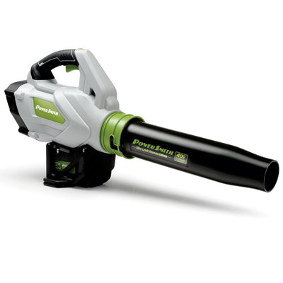 PowerSmith 40-Volt Max Lithium-ion Brushless Motor Leaf Blower with Cruise Control Lever, Turbo-Boost, Battery and Charger - Super Arbor