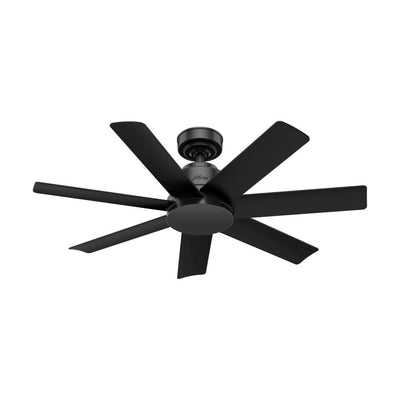 Anchorage 44 in. Indoor/Outdoor Matte Black Ceiling Fan with Wall Control - Super Arbor