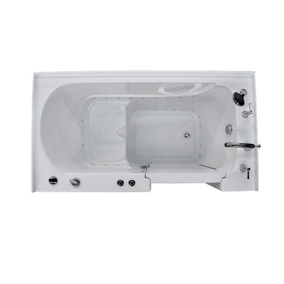 HD Series 32 in. x 60 in. Right Drain Quick Fill Walk-In Air Tub in White - Super Arbor