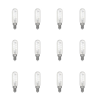 Feit Electric 25-Watt Equivalent T6 Candelabra Dimmable LED Clear Glass Vintage Light Bulb with Spiral Filament Daylight (12-Pack) - Super Arbor