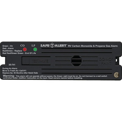 MTI Industries 35 Series 12-Volt Safe-T-Alert Surface Mount RV Dual Carbon Monoxide/Propane Alarm in Black - Super Arbor