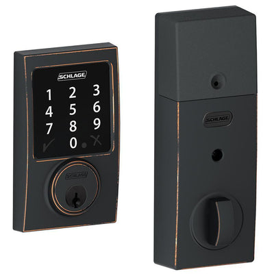 Century Aged Bronze Connect Smart Door Lock - Super Arbor