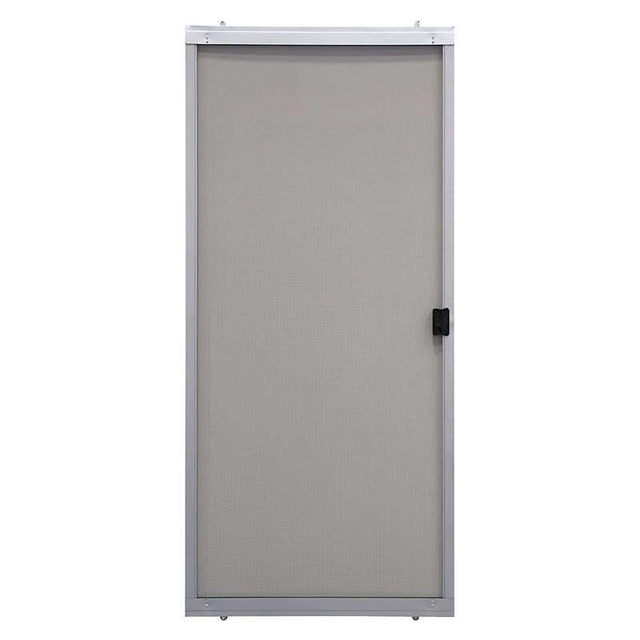 Precision 80-3/4 in. H X 36 in. W Breezeway Gray Steel Adjustable Sliding Screen Door