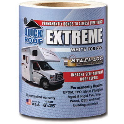 Cofair 6 in. White Quick Roof Extreme Adhesive for RV - Super Arbor