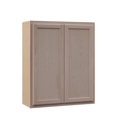 Hampton Assembled 30x36x12 in. Wall Cabinet in Unfinished Beech - Super Arbor