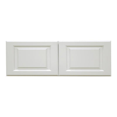 Newport Ready to Assemble 30x18x12 in. 2-Door Wall Cabinet with No Shelves in Classic White - Super Arbor