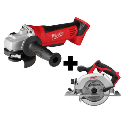M18 4-1/2 in. Cordless Cut-Off/Grinder With M18 6-1/2 in. Cordless Circular Saw - Super Arbor
