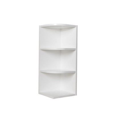 Bremen Ready to Assemble 12x30x12 in. Shaker Wall End Open Shelf Cabinet in White - Super Arbor