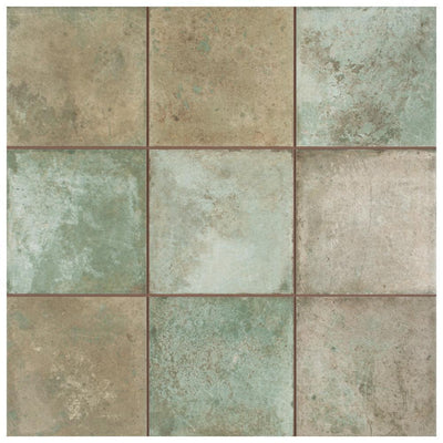 Merola Tile Kings Etna Sage 13 -1/8 in x 13 -1/8 in. Ceramic Floor and Wall Tile