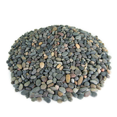 Southwest Boulder & Stone 1.67 cu. ft. 3/8 in. Mixed Mexican Beach Pebble Smooth Round Rock for Gardens, Landscapes and Ponds - Super Arbor