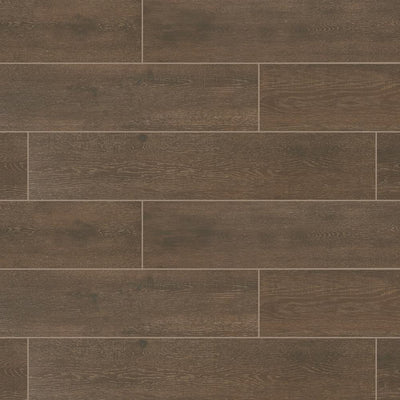 Marazzi Sequoia Forest Rustic Brown 8 in. x 40 in. Porcelain Floor and Wall Tile (10.75 sq. ft. / case)