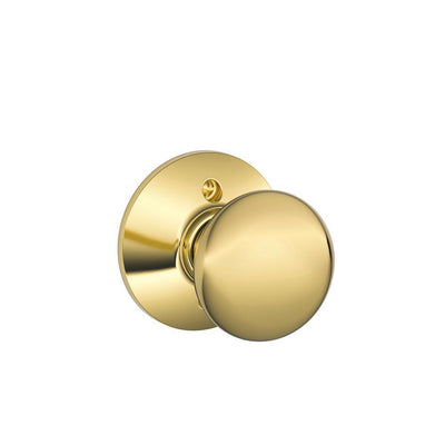 Plymouth Bright Brass Dummy Door Knob - Super Arbor