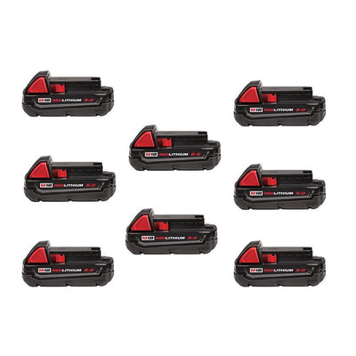 M18 18-Volt Lithium-Ion Compact Battery Pack 2.0Ah (8-Pack) - Super Arbor