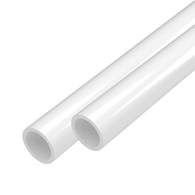 1/2 in. x 5 ft. Furniture Grade Schedule 40 PVC Pipe in White (2-Pack) - Super Arbor