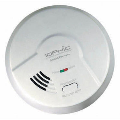 Hardwired, Dual Sensing 2-In-1 Smoke & Fire Detector With Battery Backup, Pull-Out Drawer, Microprocessor Intelligence - Super Arbor