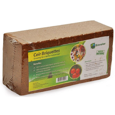 ENVELOR 1.5 lbs. Coco Coir Briquette Potting Soil (3-Pack) - Super Arbor