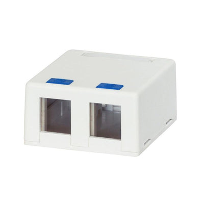 2-Port Category 5e and Category 6 Surface Mounting Box - Super Arbor