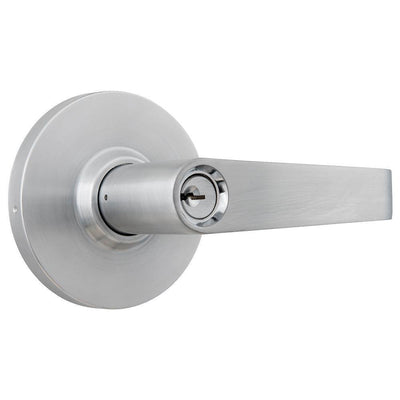 Commercial 2-3/4 in. Satin Chrome Heavy Duty Storeroom Door Lever - Super Arbor