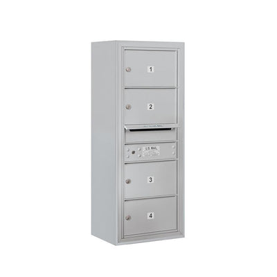 3800 Horizontal Series 4-Compartment Surface Mount Mailbox - Super Arbor