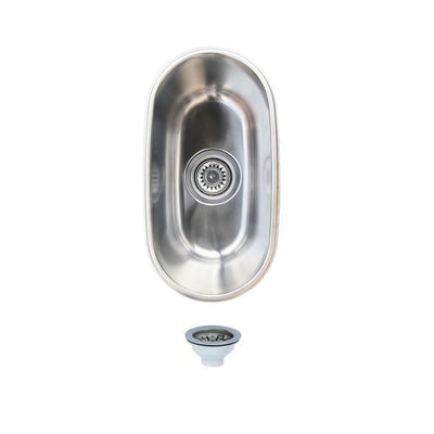 Undermount Stainless Steel 8 in. Single Bowl Bar Sink - Super Arbor