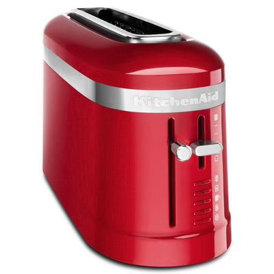 2-Slice Empire Red Long Slot Toaster with High-Lift Lever - Super Arbor