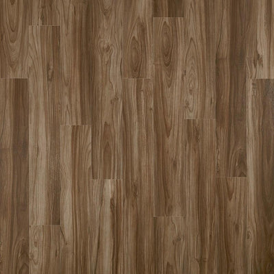 Pergo DuraCraft +WetProtect Scenic Trail Walnut 7-1/2-in Wide x 6-mm Thick Waterproof Interlocking Luxury Vinyl Plank Flooring (17.43-sq ft)